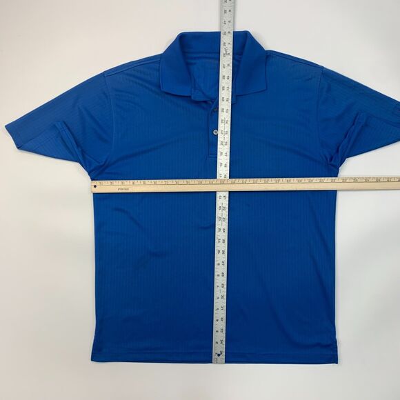 PGA Tour Golf Polo Shirt Mens L Large Cobalt Blue Knit Lightweight Performance - Picture 7 of 14